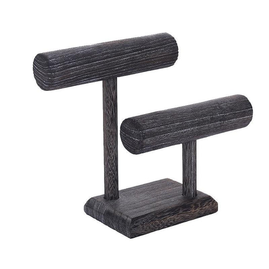 Vintage Wood 2 Tier Bracelet Holder